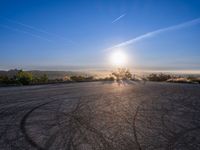 Urban Asphalt Surface in Los Angeles, California