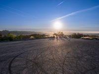 Urban Asphalt Surface in Los Angeles, California