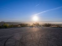 Urban Asphalt Surface in Los Angeles, California