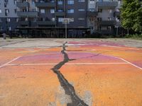 Urban Basketball Court in Berlin's Graffiti Wall