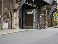 Urban Berlin Street Scene with Graffiti