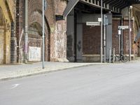 Urban Berlin Street Scene with Graffiti