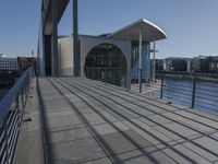 Urban Bridge: A Walkway in Berlin's Architecture