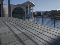 Urban Bridge: A Walkway in Berlin's Architecture