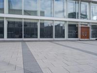 Urban Building with Glass Wall in the City