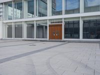 Urban Building with Glass Wall in the City