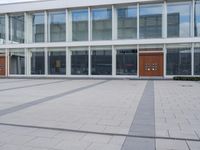 Urban Building with Glass Wall in the City