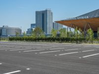 Urban City Life: Asphalt Surfaces and Parking Lot