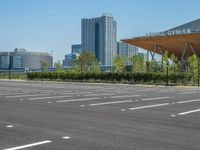 Urban City Life: Asphalt Surfaces and Parking Lot