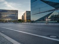 Urban City Life in Berlin Financial District