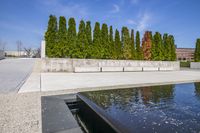 Urban City: Reflections in Water and Clouds