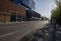Urban Cityscape: Brick Walls, Clouds, and Contrails