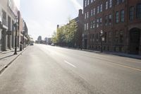 Urban Cityscape: Brick Walls, Clouds, and Contrails