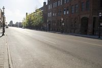 Urban Cityscape: Brick Walls, Clouds, and Contrails