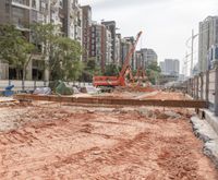 Urban Cityscape in China: Under a Grey Sky