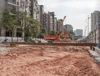 Urban Cityscape in China: Under a Grey Sky