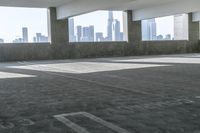 Urban Cityscape: Concrete and Asphalt Buildings