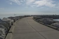 Urban cityscape with concrete street and skyline of Milwaukee, Wisconsin