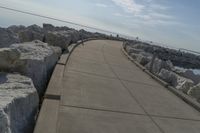 Urban cityscape with concrete street and skyline of Milwaukee, Wisconsin