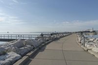 Urban cityscape with concrete street and skyline of Milwaukee, Wisconsin