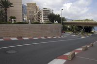 Urban Cityscape with Courtyards and Asphalt Road