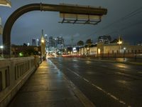 Urban Cityscape in a Gloomy Grey Sky