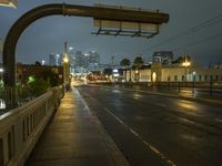 Urban Cityscape in a Gloomy Grey Sky