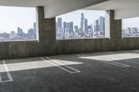 Urban Cityscape: A View of a Parking Garage