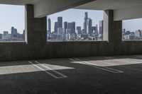 Urban Cityscape: A View of a Parking Garage