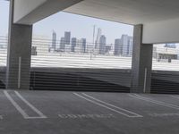 Urban Cityscape: A View of a Parking Garage