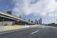 Urban Cityscape: Skyline and Highway in Motion