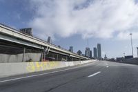 Urban Cityscape: Skyline and Highway in Motion