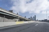 Urban Cityscape: Skyline and Highway in Motion