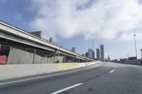 Urban Cityscape: Skyline and Highway in Motion