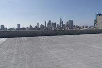 Urban cityscape with skyscrapers and clear sky