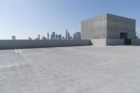 Urban cityscape with skyscrapers and clear sky