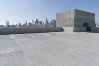 Urban cityscape with skyscrapers and clear sky