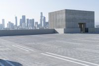 Urban cityscape with skyscrapers and clear sky