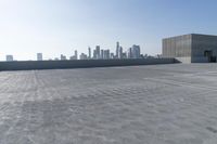 Urban cityscape with skyscrapers and clear sky