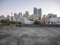 Urban Cityscape: Skyscrapers and High-Rise Condominiums