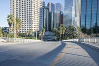 Urban Cityscape with Skyscrapers and Highways