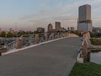 Urban Cityscape at Sunset: Milwaukee, Wisconsin