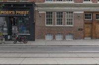 Urban Cityscape in Toronto with Brick Architecture and Concrete Streets