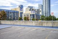 Urban Coastal Cityscape with High-rise Buildings and Open Spaces