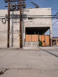 Urban Concrete Walls in Los Angeles, California