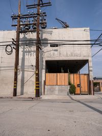 Urban Concrete Walls in Los Angeles, California
