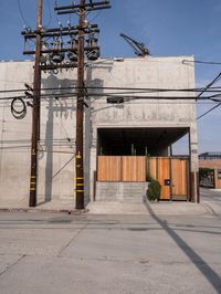 Urban Concrete Walls in Los Angeles, California