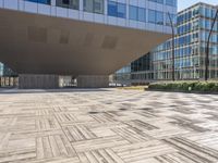 Urban Design in Barcelona: Courtyard with Wood Flooring