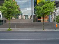 Urban Design in Berlin: Asphalt Road and Stairwell