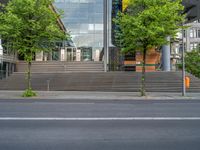 Urban Design in Berlin: Asphalt Road and Stairwell